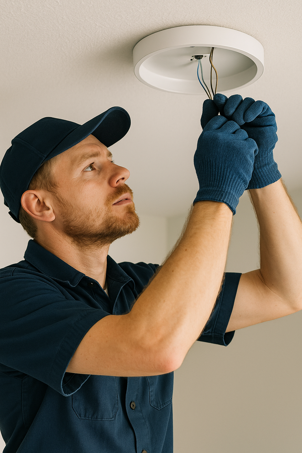 Ceiling light installation